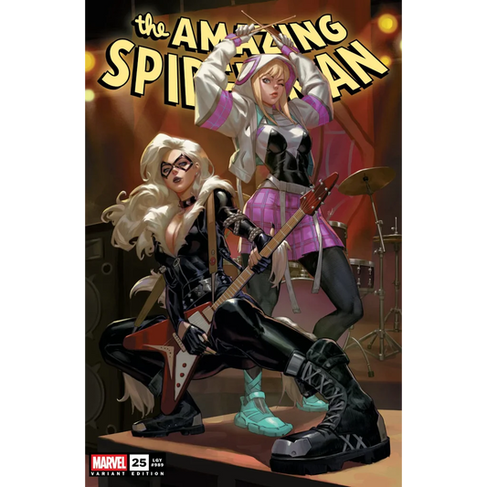 Amazing Spider-Man #25 Ejikure Exclusive variant cover with female drummer and guitarist