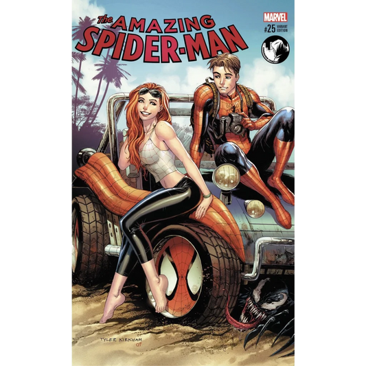Comic book cover of Spider-Man and Mary Jane Watson from Unknown Comic Books