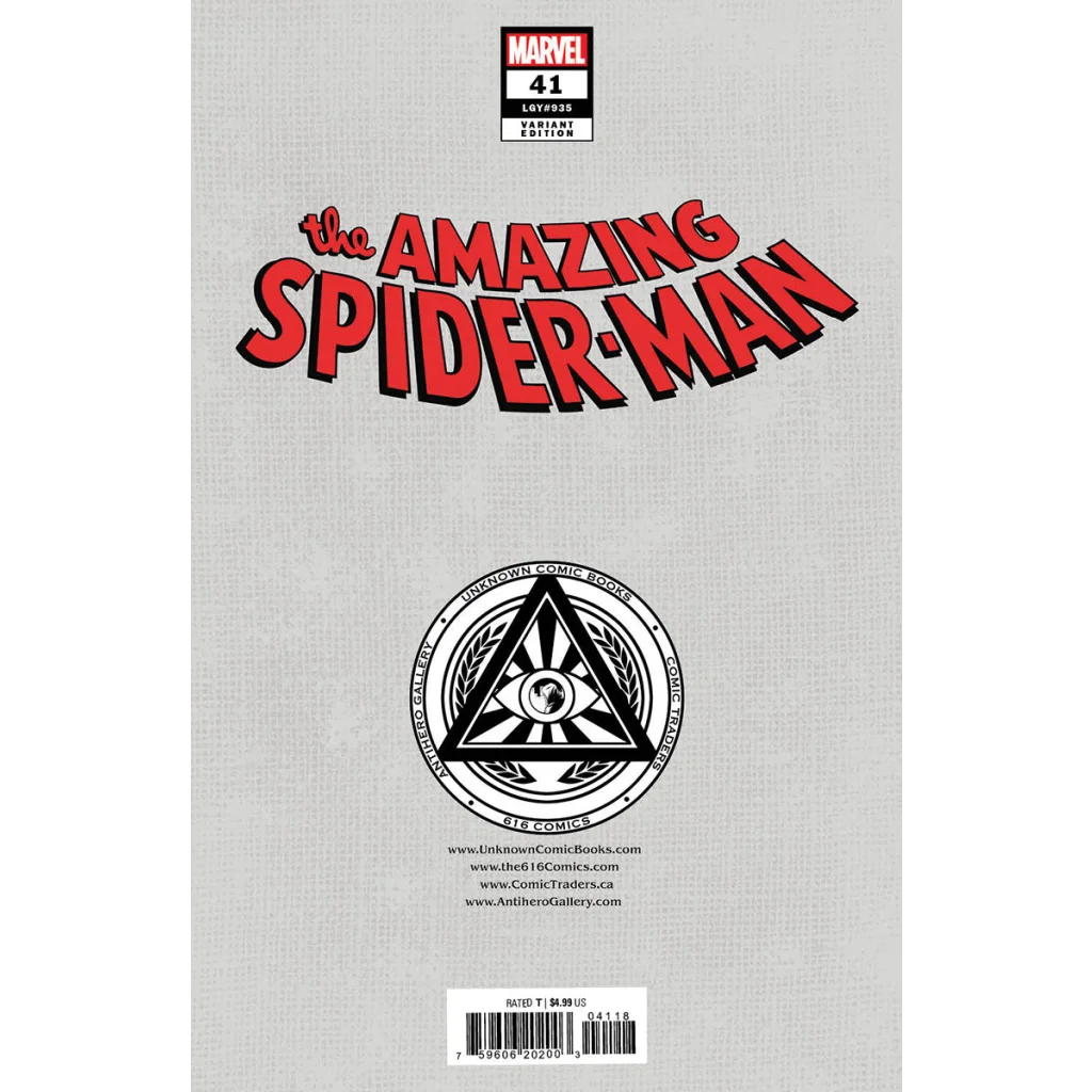 Comic book cover of Marvels The Amazing Spider-Man #41 with mercado exclusive vibe