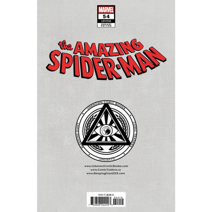 Variant comic book cover for The Amazing Spider-Man #54 from Unknown Comics Saowee