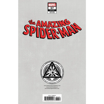 Comic book cover of Amazing Spider-Man #57 with Sabine Rich art from Unknown Comics Sabine