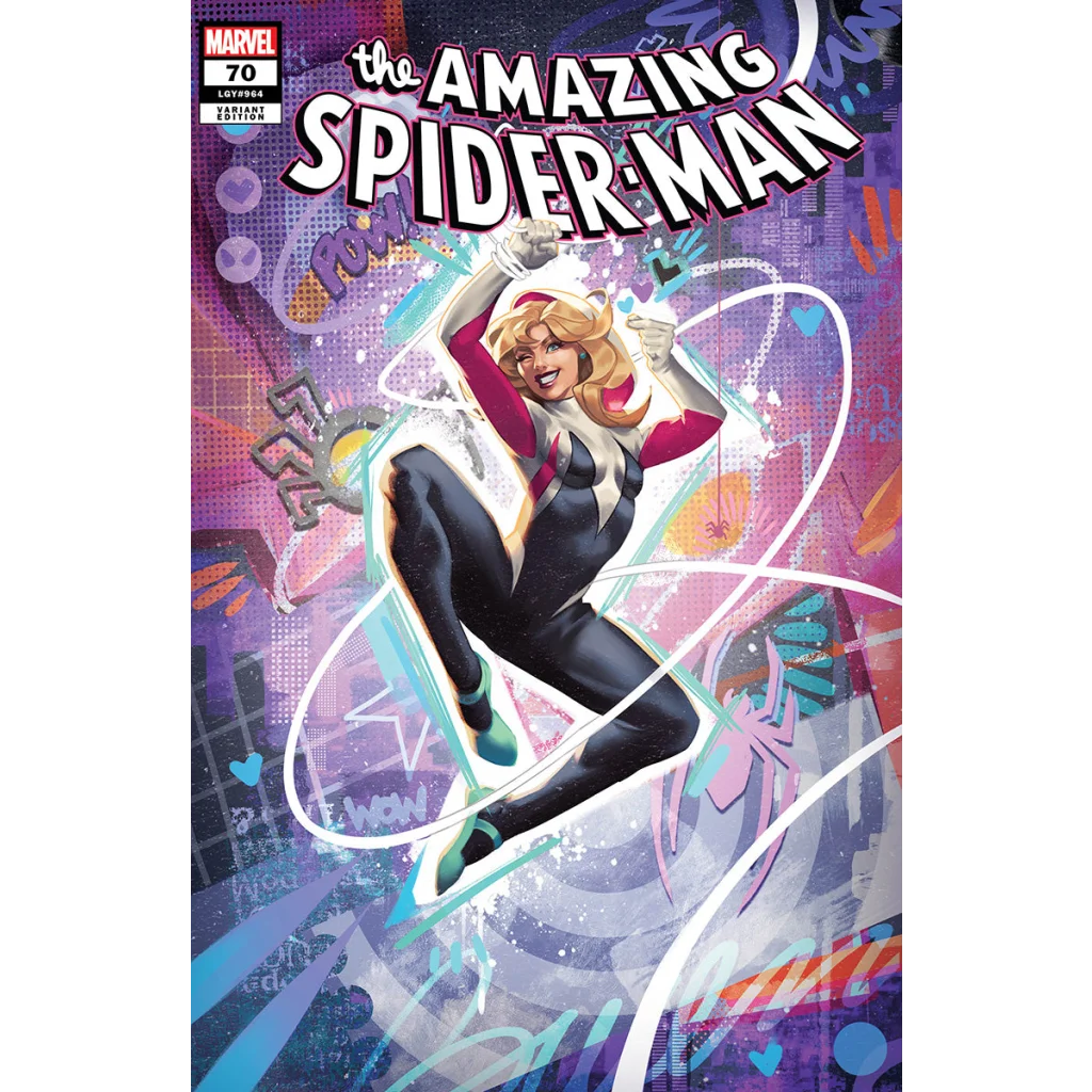 Marvel comic book featuring Spider-Woman cover from Mateus Manhanini exclusive variant