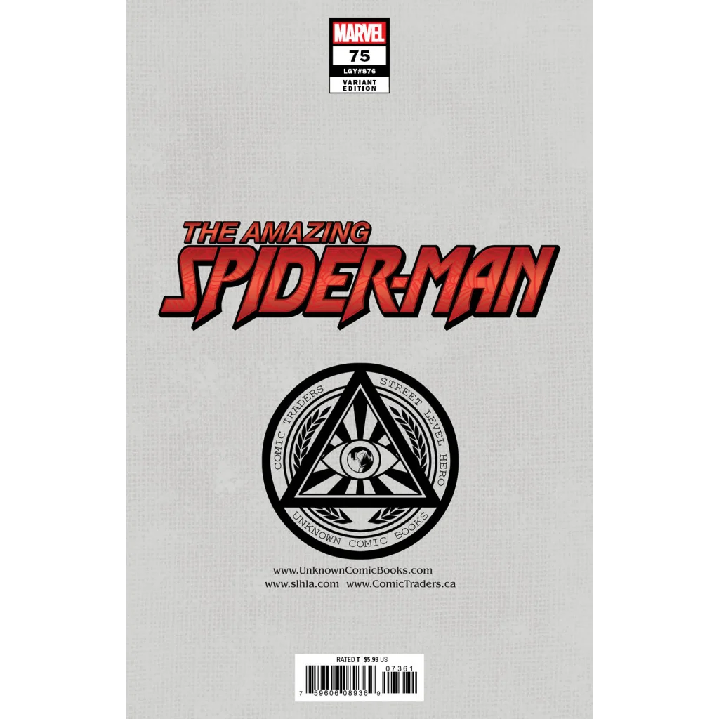 Variant edition of Amazing Spider-Man comic by Unknown Comics Gabriele
