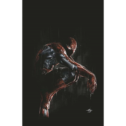 Wet and damaged Amazing Spider-Man Ben Reillys exclusive virgin costume for collectors