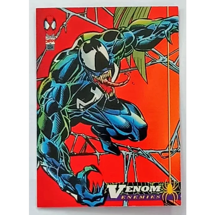 Black and green Venom notebook with Amazing Spider-Man web design