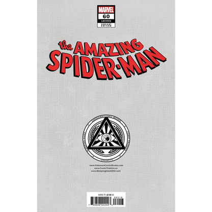 Marvel Amazing Spider-Man exclusive virgin var cover by Gabriele Dell’Otto in black and white
