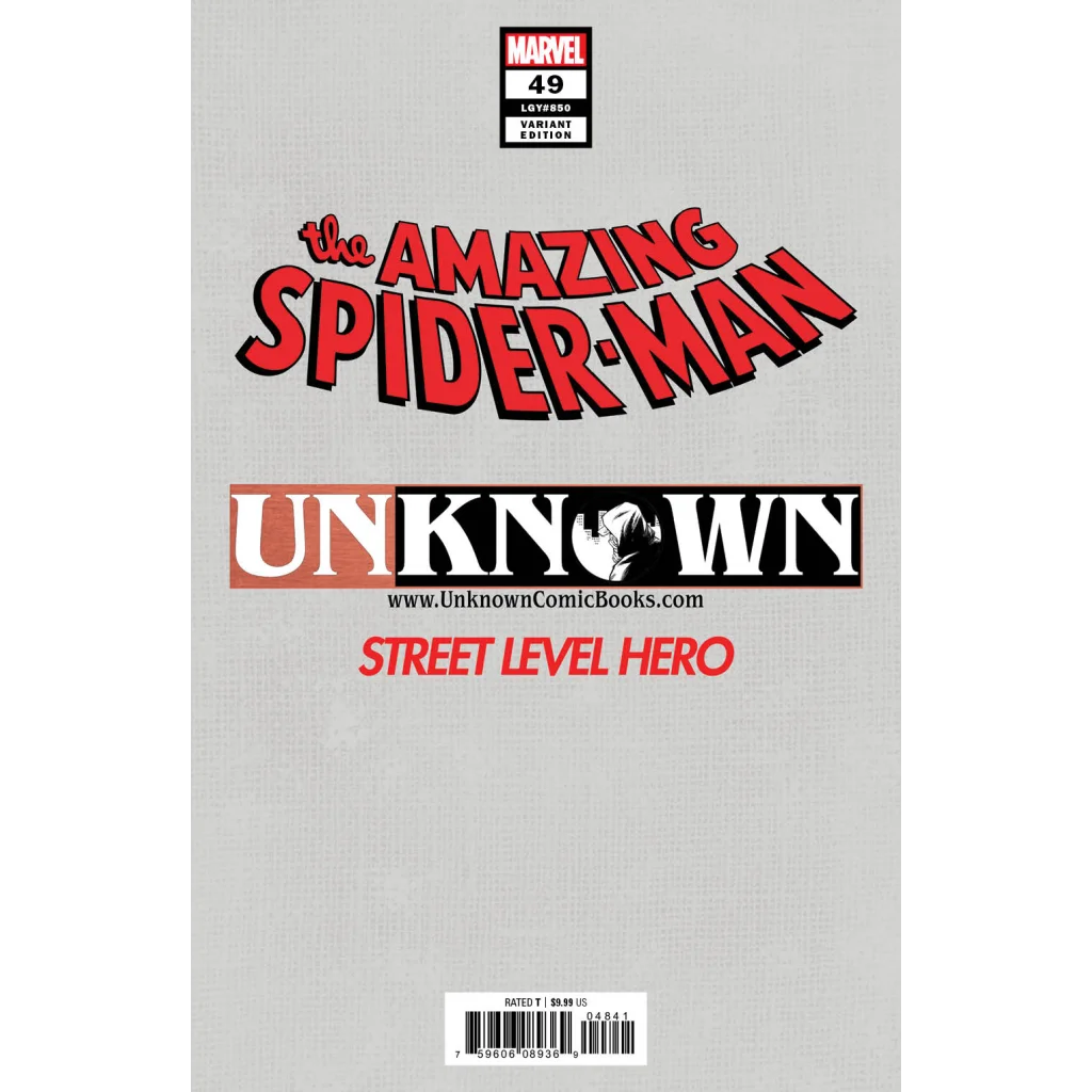 Amazing Spider-Man Issue 49 Variant Cover Comic Book Preorder front view