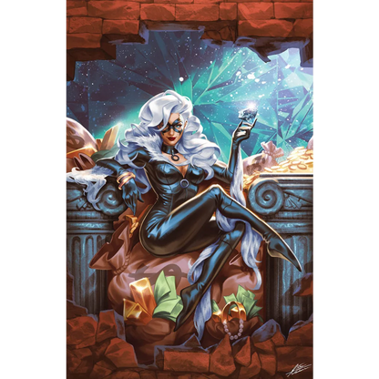 Black leather and silver metallic comic book costume from Amazing Spider-Man Mateus Manhanini