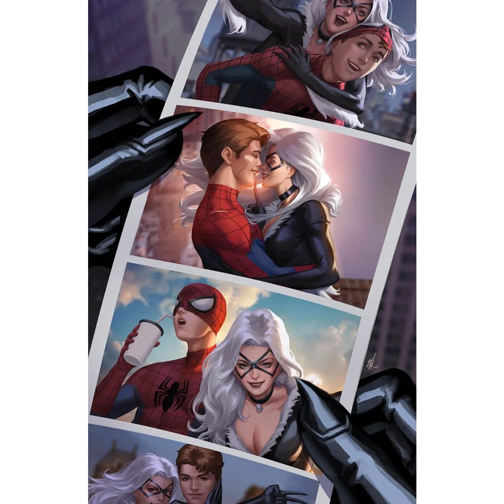 Spider-Man and Black Cat comic book cover from Amazing Spider-Man Unknown Comics Ejikure Exclusive
