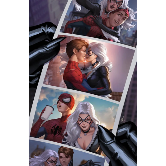 Spider-Man and Black Cat comic book cover from Amazing Spider-Man Unknown Comics Ejikure Exclusive