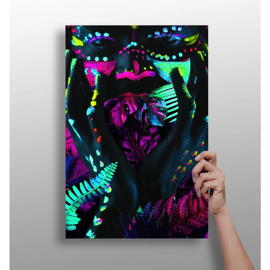 Neon Glow Tropical Insigne Aluminum Prints Light Up Your Walls | Insigneart USA | vintageantiquesgifts.com