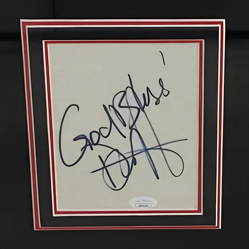 Deluxe framed American Gangster poster with Denzel Washington autograph