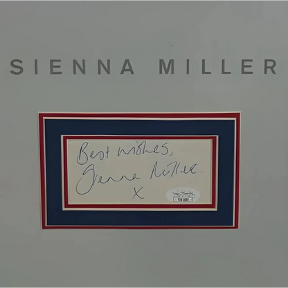 Bradley Cooper signed American Sniper movie poster with Sienna Miller autographed card