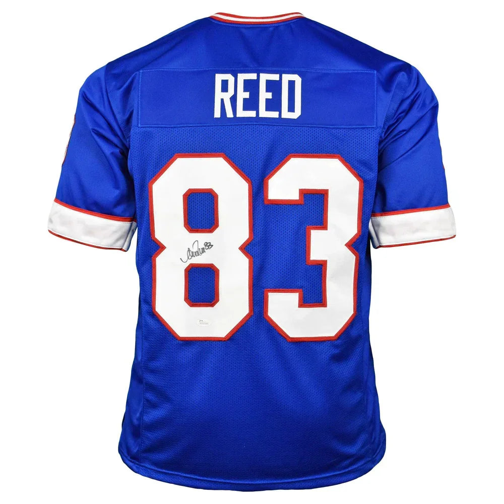 Andre Reed autographed Buffalo Bills royal blue jersey with Reed name