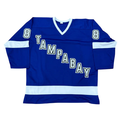 Andrei Vasilevskiy autographed Tampa Bay blue custom hockey jersey #88