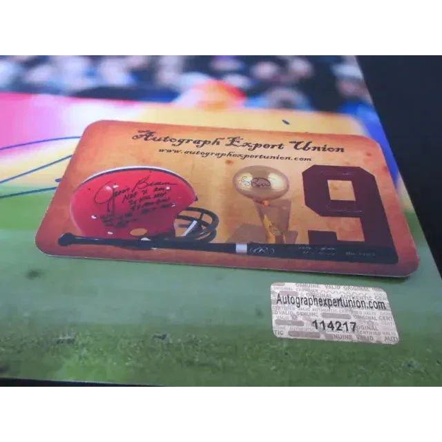 Rectangular Authenticity Card with Sports Memorabilia for Andres Iniesta signed 8x10 photo EUA COA