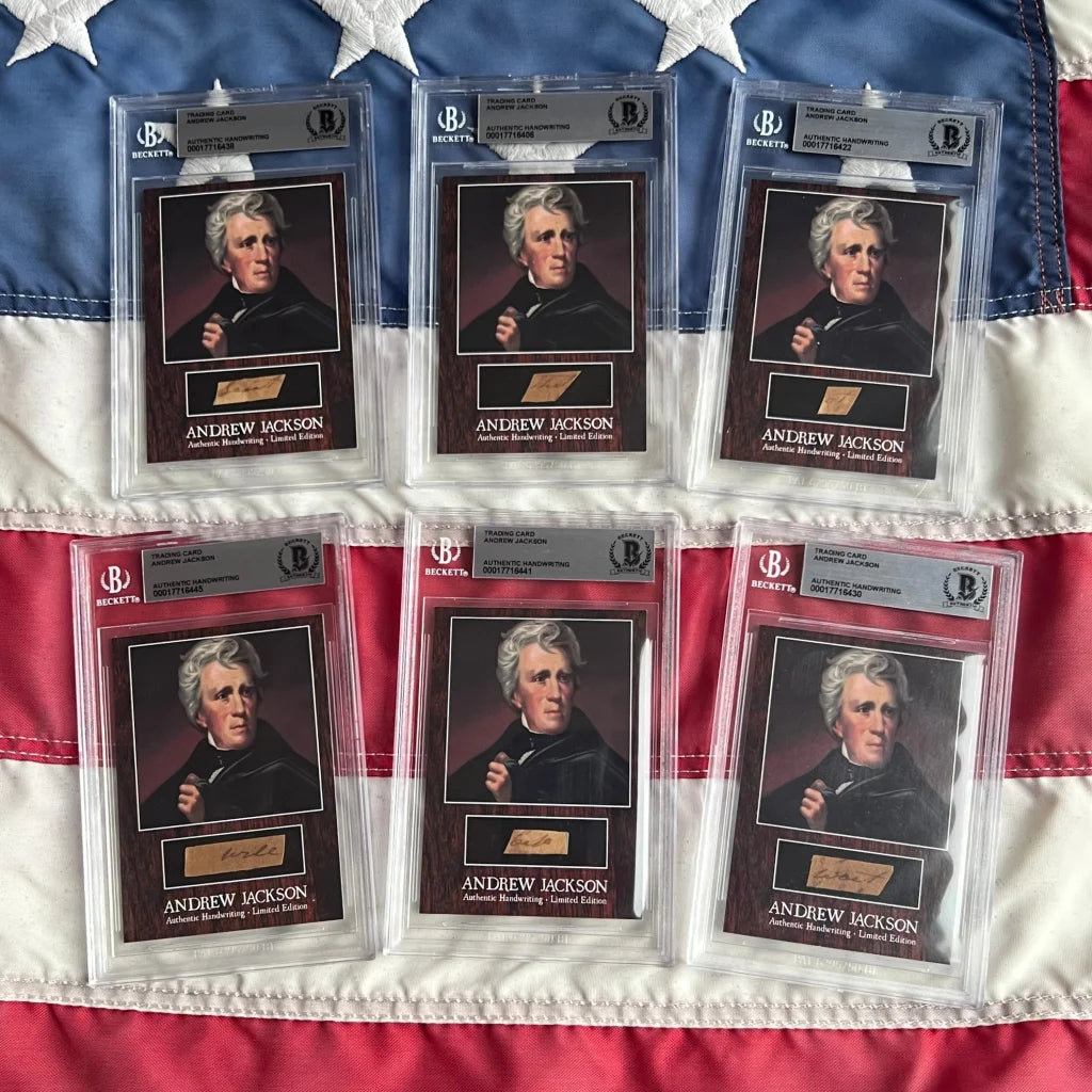 Andrew Jackson handwritten letter from Fort Bowyer victory card