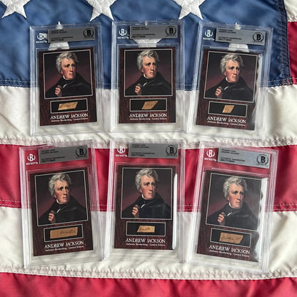 Andrew Jackson handwritten letter from Fort Bowyer victory card