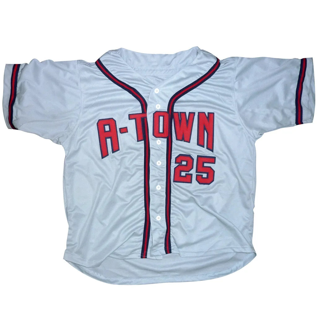 Andruw Jones Atlanta Braves custom jersey with A-Town 25 in red
