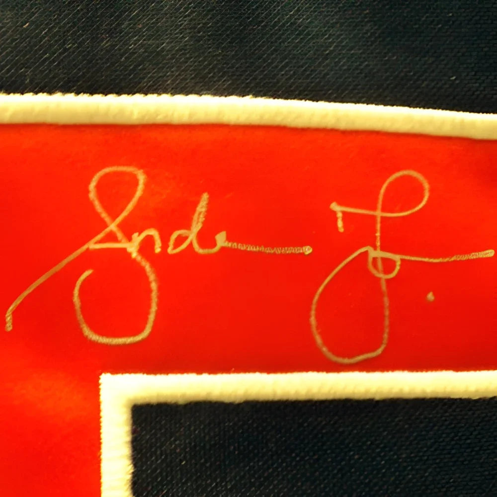 Andruw Jones autographed Atlanta Braves jersey with gold embroidered signature patch
