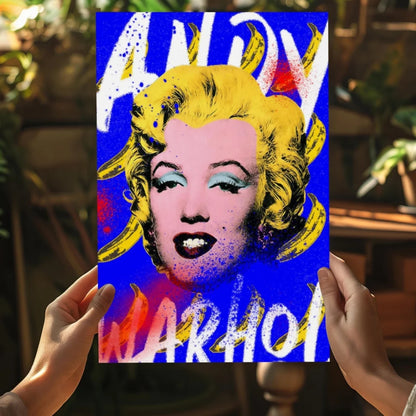 Vibrant Marilyn Monroe pop art on Insigne Aluminum Prints