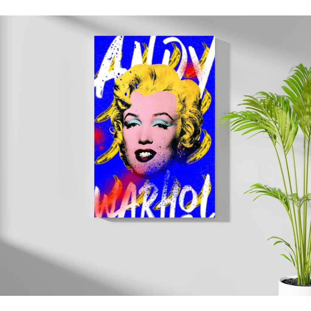 Vibrant Marilyn Monroe pop art on Insigne Aluminum Prints