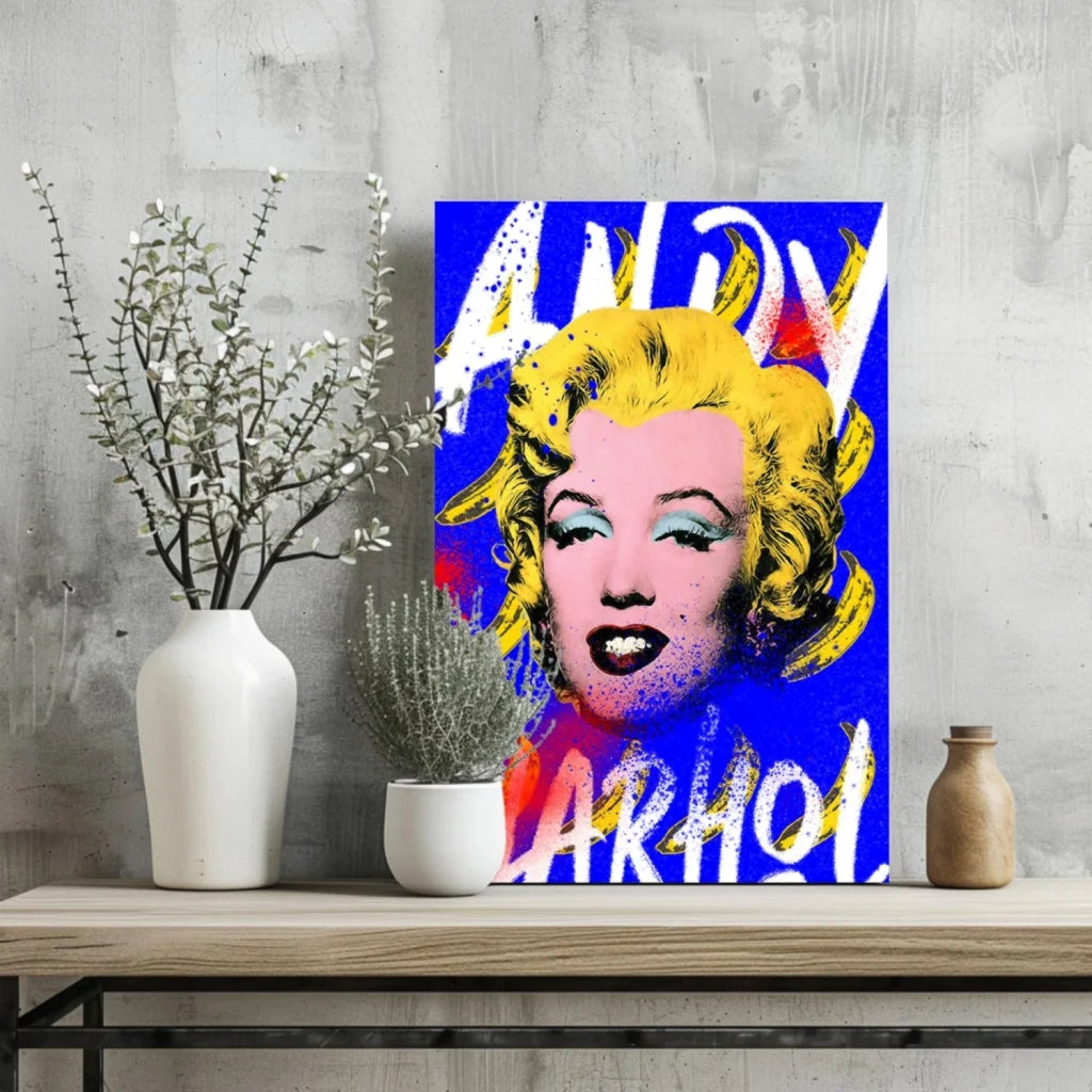 Insigne Aluminum Prints Marilyn Monroe Pop Art Canvas | Glass Wall Art Print | vintageantiquesgifts.com