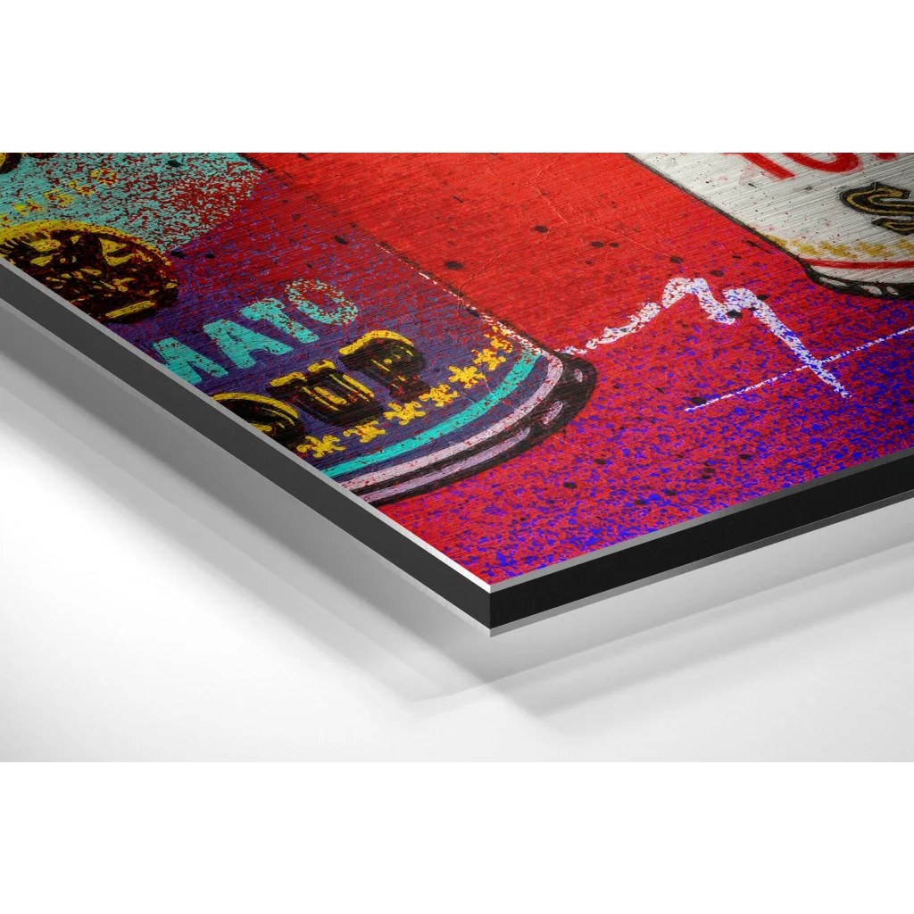 Vibrant Graffiti Art on Brushed Aluminium Dibond Canvas | Glass Wall Art Print | vintageantiquesgifts.com