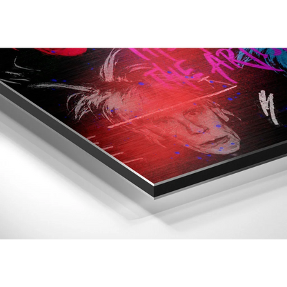 Graffiti Pop Art on Brushed Aluminium Dibond That Pops | Glass Wall Art Print | vintageantiquesgifts.com