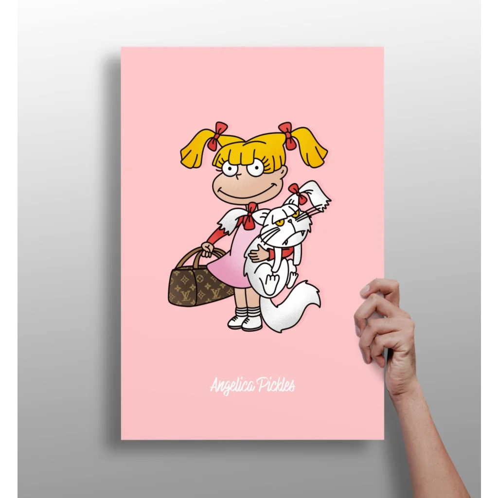 Insigne Aluminum Prints Featuring Blonde Girl with White Cat | Insigneart USA | vintageantiquesgifts.com