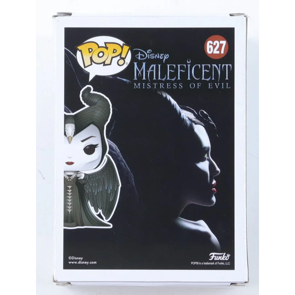 Funko Pop Maleficent vinyl figure with Angelina Jolie signature in box