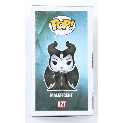Maleficent Funko Pop figure in box featuring Angelina Jolie signature collectible
