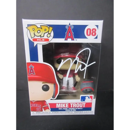 Autographed Mike Trout Funko Pop MLB figure from Angels Mike Trout signed collection