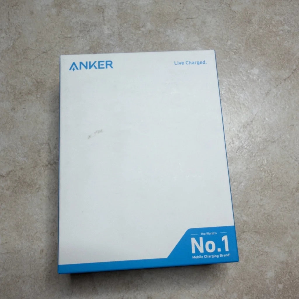Anker 511 20W USB-C fast charger 2-pack white box with Live Charged text