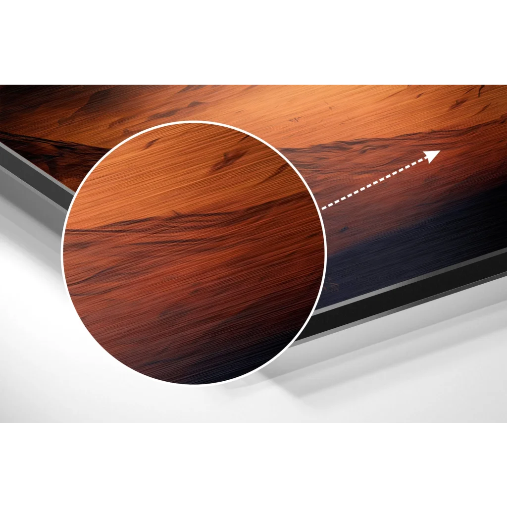 glass wall art Another Planet Brushed Aluminum Dibond Wall Art