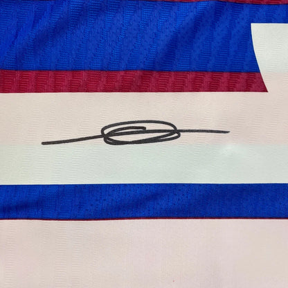 Ansu Fati signed red white blue Barcelona jersey with authentication