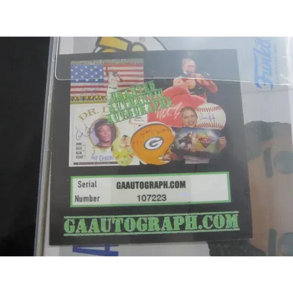 Certificate of authenticity for Anthony Edwards Signed Funko Pop Figure Minnesota Timberwolves