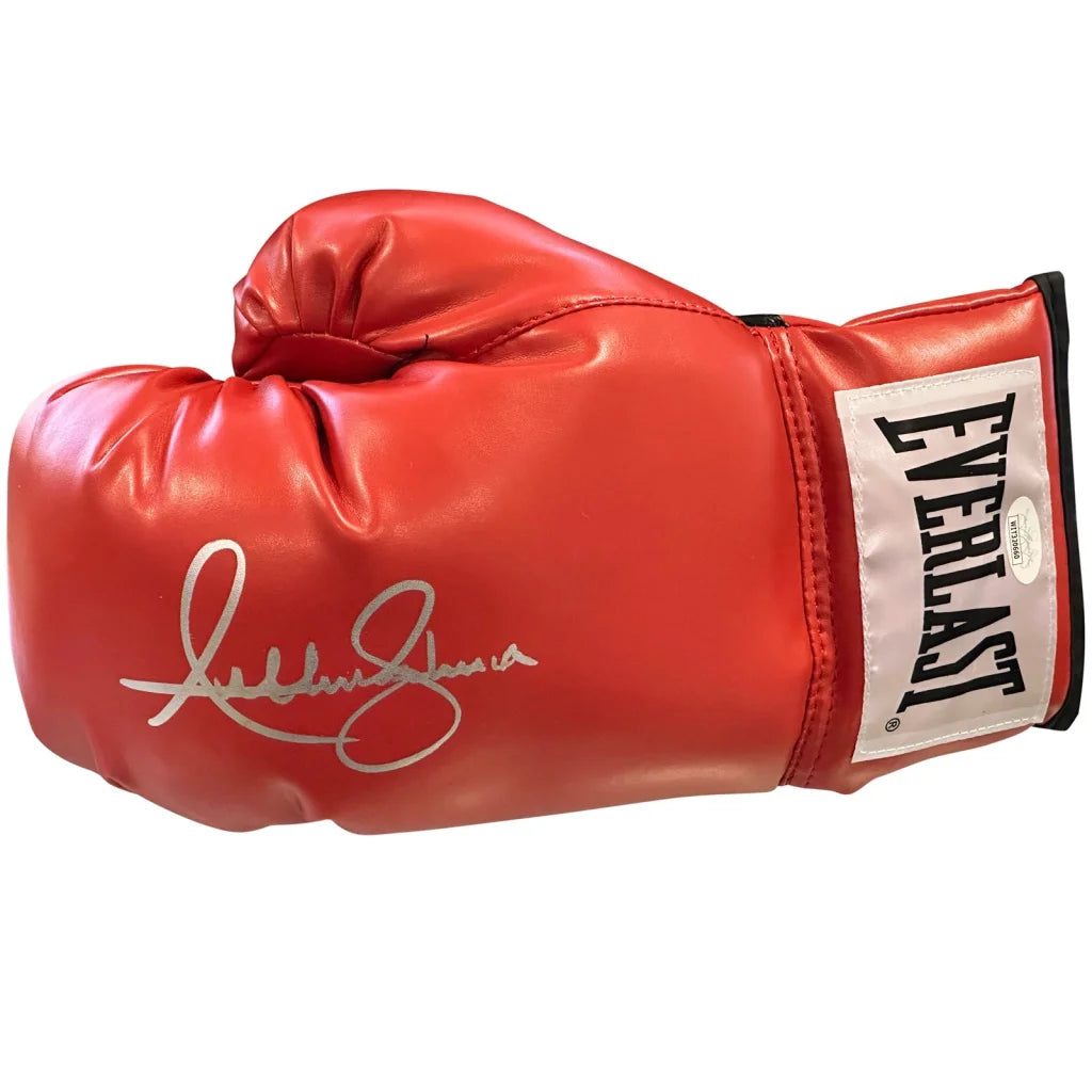 Anthony Joshua autographed red Everlast boxing glove with JSA
