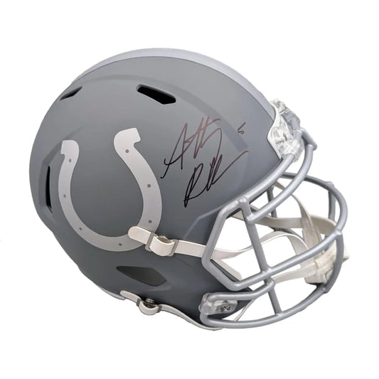 Anthony Richardson Signed Slate Replica Helmet Collectible | Creative Sports | vintageantiquesgifts.com