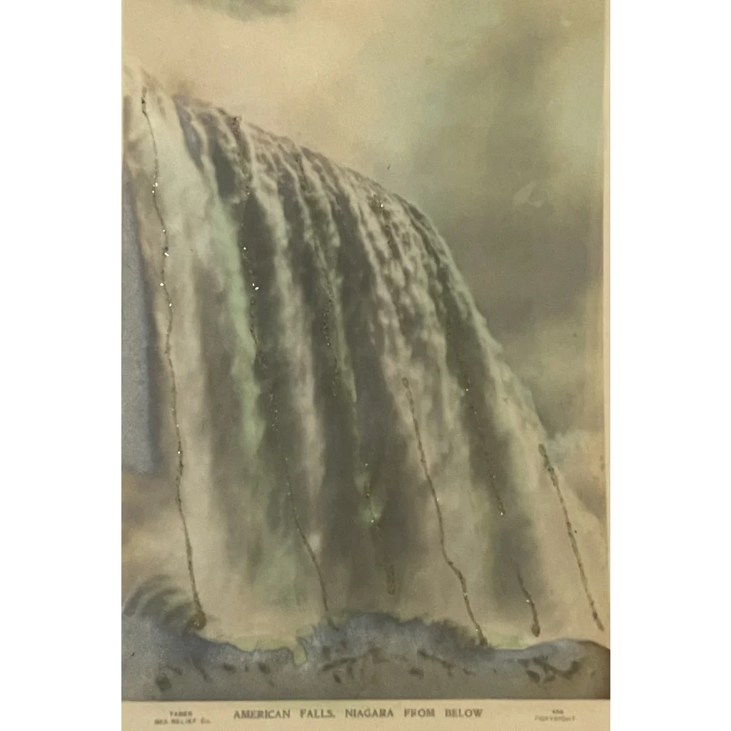 Antique 1800s 💙 Limited Edition Niagara Falls Postcard Embellished 100+ Years! - Collectibles - Vintage Misc.