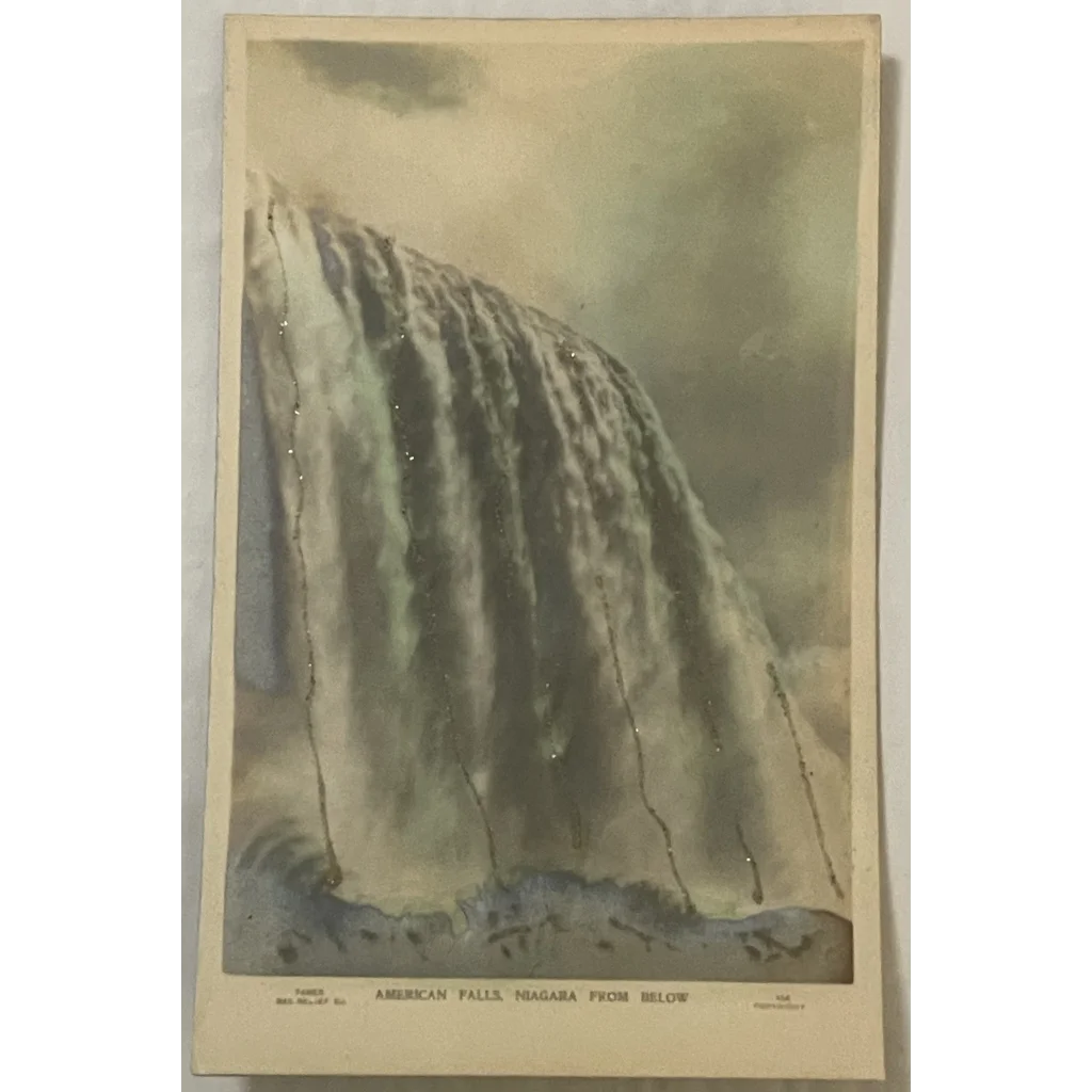 Antique 1800s 💙 Limited Edition Niagara Falls Postcard Embellished 100 + Years! Collectibles Rare Postcard: