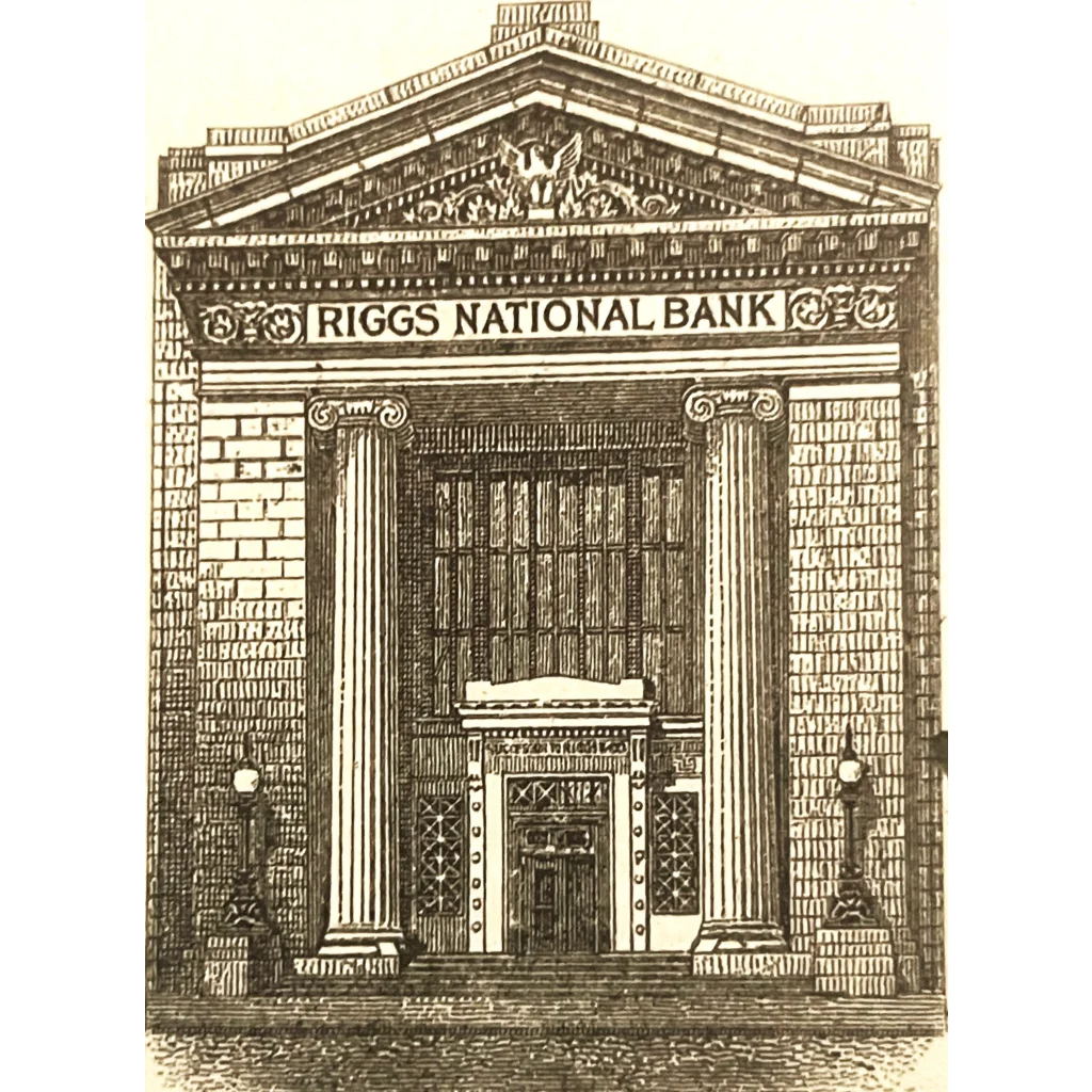 Antique 1900s - 1924 💰 Riggs National Bank Check Washington DC Most Famous Bank! Collectibles Rare 1900s-1924 💵