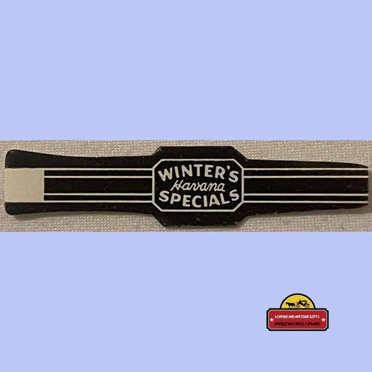 Antique 1910s - 1930s Vintage Winter’s Special Cigar Band - Label Advertisements and Gifts Home page - to - Timeless