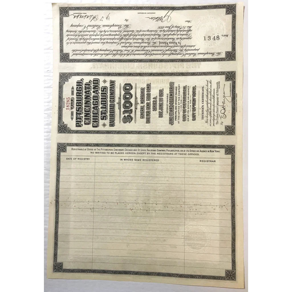 Vintage Prohibition-era liquor prescription form next to a Rare 1920 Gold Bond Certificate