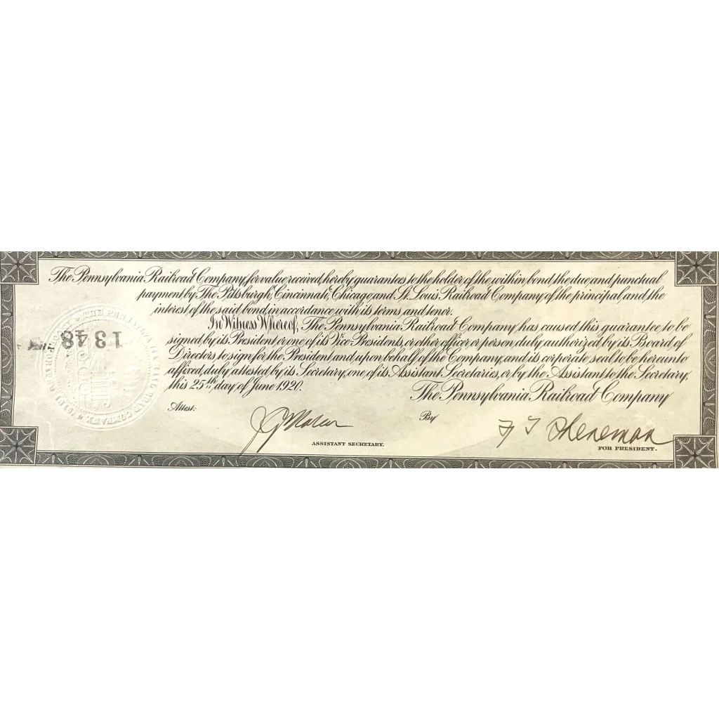 Vintage bank check showcasing a gold bond certificate with handwritten signatures