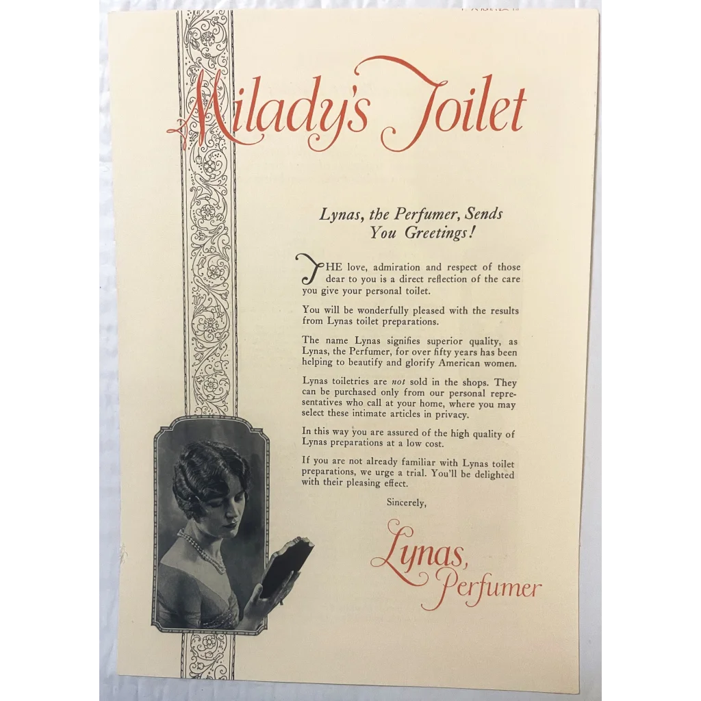 Antique 1920s 💄 Milady’s Toiletry Brochure - Catalog Beautiful Colorful Ads! Logansport IN Vintage Advertisements