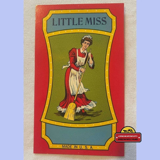 Antique Vintage 🧹 1910s - 1930s Little Miss Broom Label Advertisements Labels - Perfect addition to your antique