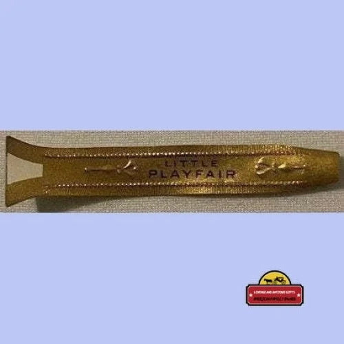 Antique Vintage 1910s - 1930s Little Playfair Embossed Cigar Band - Label Advertisements Tobacco and Labels