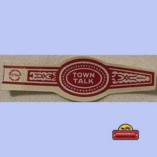 Antique Vintage 1910s - 1930s Town Talk Cigar Band - Label Lancaster PA Advertisements Tobacco and Labels | Tobacciana
