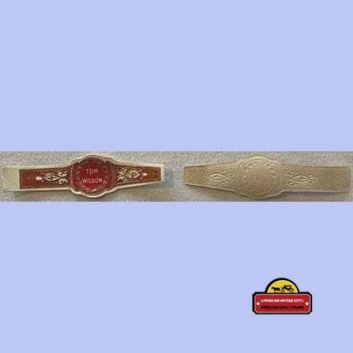 Antique Vintage 1910s - 1930s Tom Wilson Embossed Cigar Band - Label Advertisements Tobacco and Labels | Tobacciana